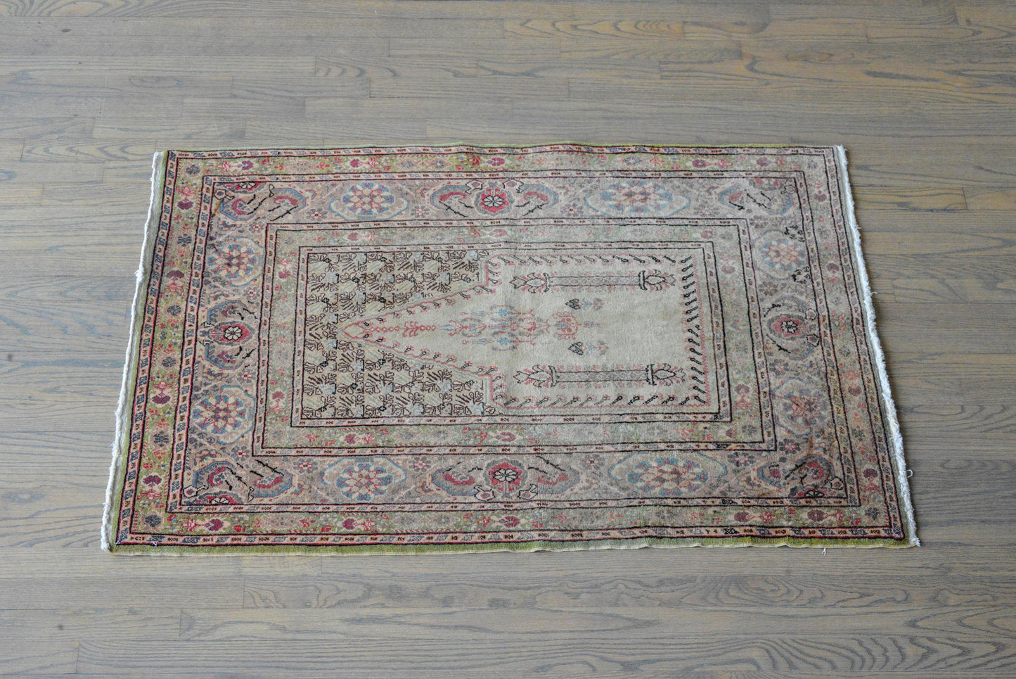 Vintage Turkish Prayer Rug For Sale