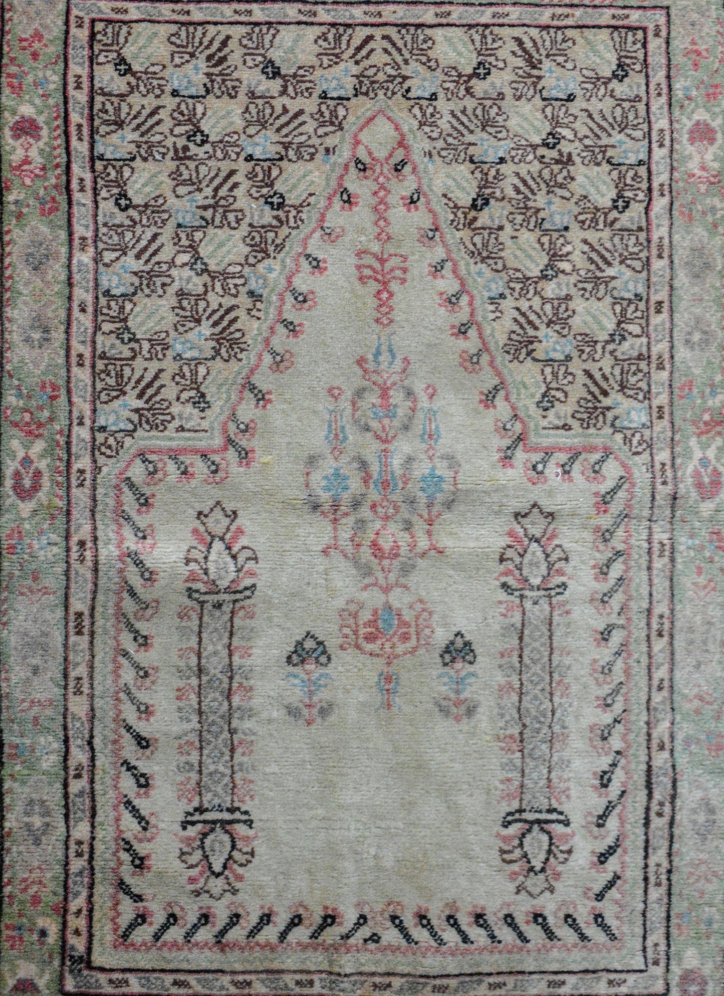 Vintage Turkish Prayer Rug For Sale