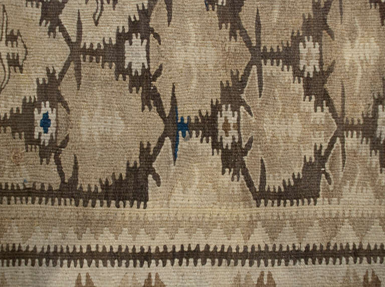 Early 20th Century Persian Qazvin Kilim Runner For Sale