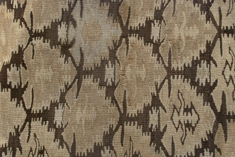Early 20th Century Persian Qazvin Kilim Runner For Sale