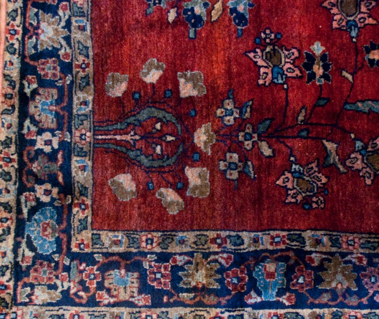 19th Century Persian Sarouk Mohajeran Rug For Sale