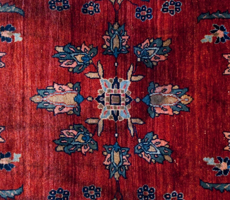 19th Century Persian Sarouk Mohajeran Rug For Sale