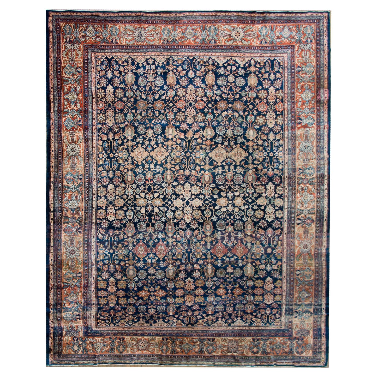 Early 20th Century Persian Sarouk Farahan Rug For Sale