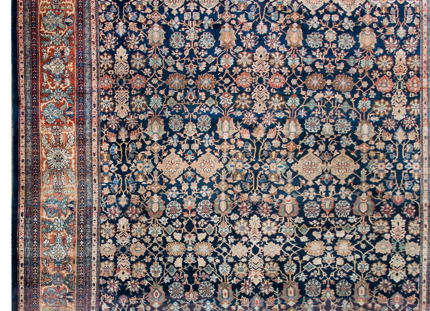 Early 20th Century Persian Sarouk Farahan Rug For Sale