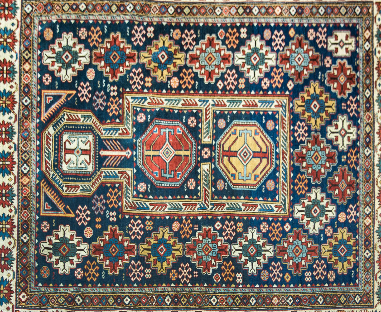 Late 19th Century Persian Shirvan Rug For Sale