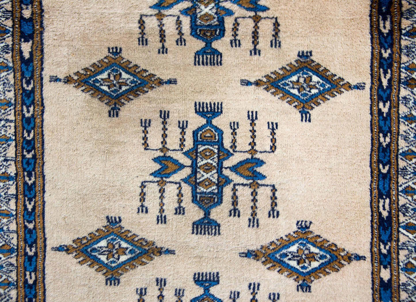 Vintage Pakistani Bokhara Runner For Sale