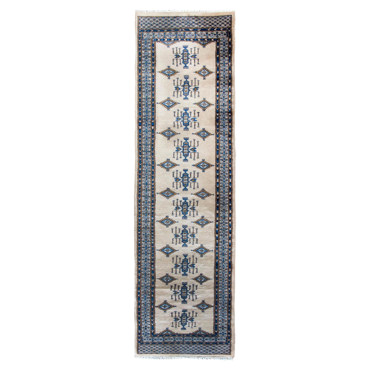 Vintage Pakistani Bokhara Runner For Sale