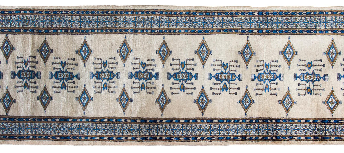 Vintage Pakistani Bokhara Runner For Sale