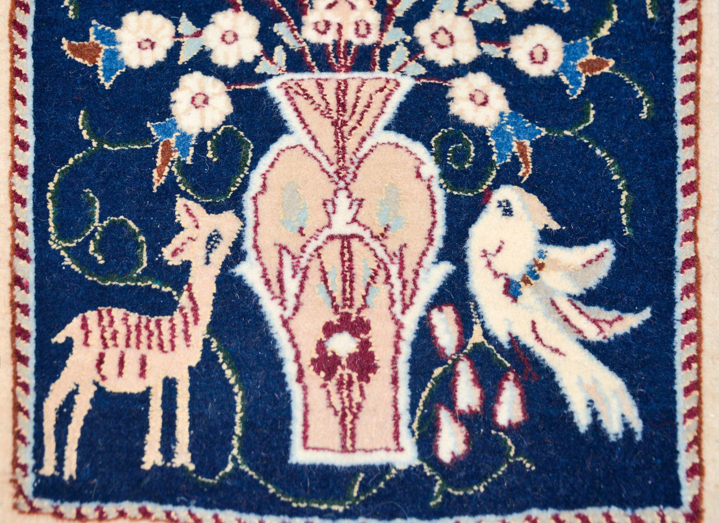 Pair of Vintage Pictorial Nain Rugs For Sale