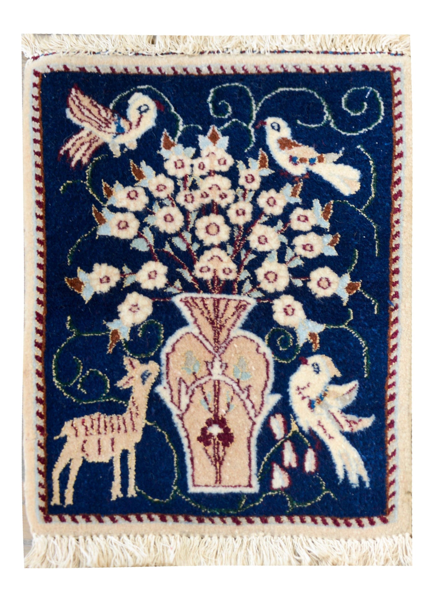 Pair of Vintage Pictorial Nain Rugs For Sale