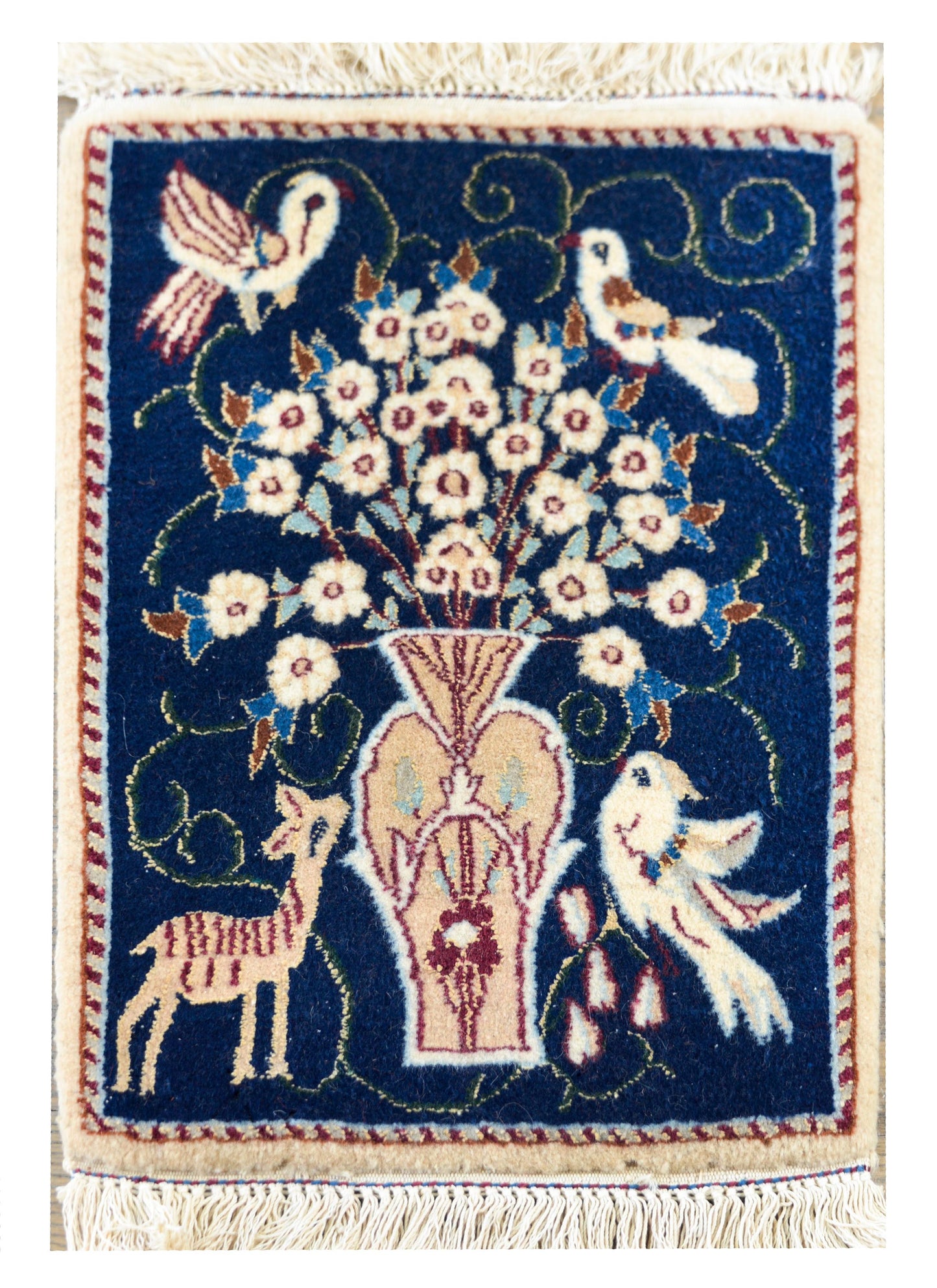 Pair of Vintage Pictorial Nain Rugs For Sale