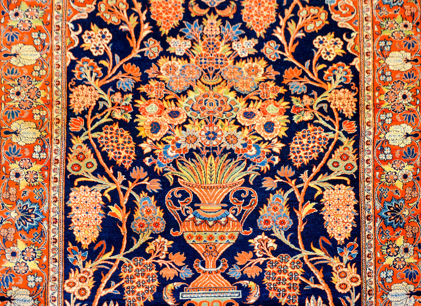 Gorgeous Early 20th Century Kashan Prayer Rug For Sale