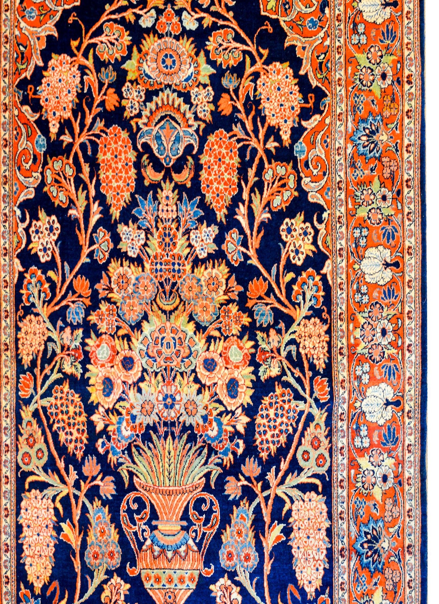 Gorgeous Early 20th Century Kashan Prayer Rug For Sale