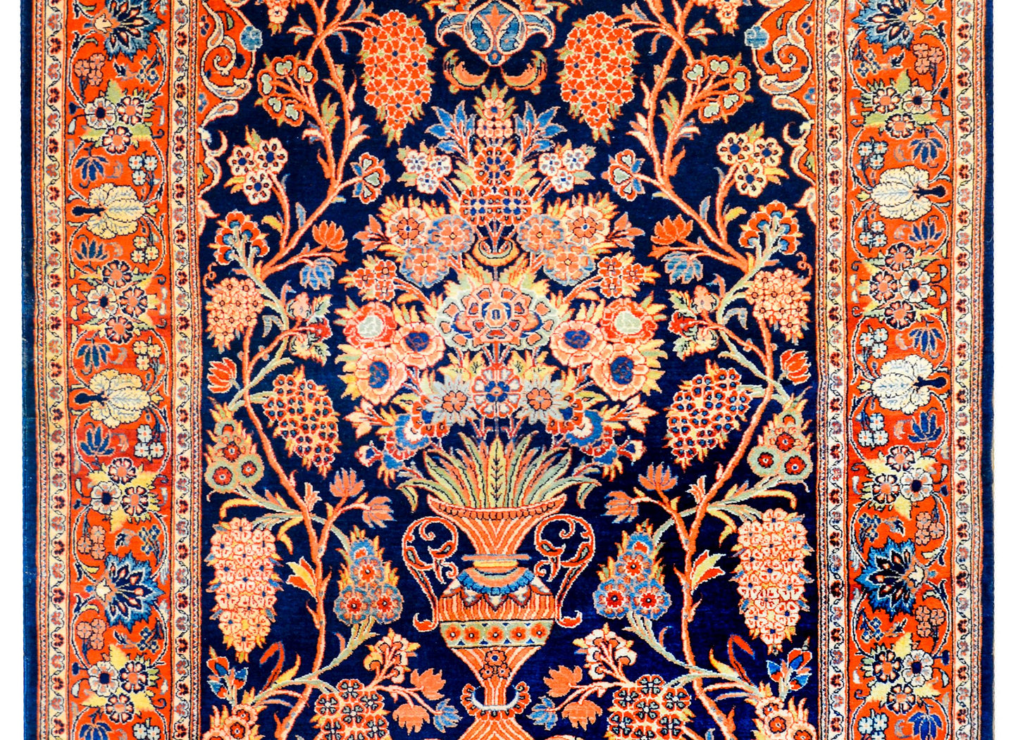 Gorgeous Early 20th Century Kashan Prayer Rug For Sale