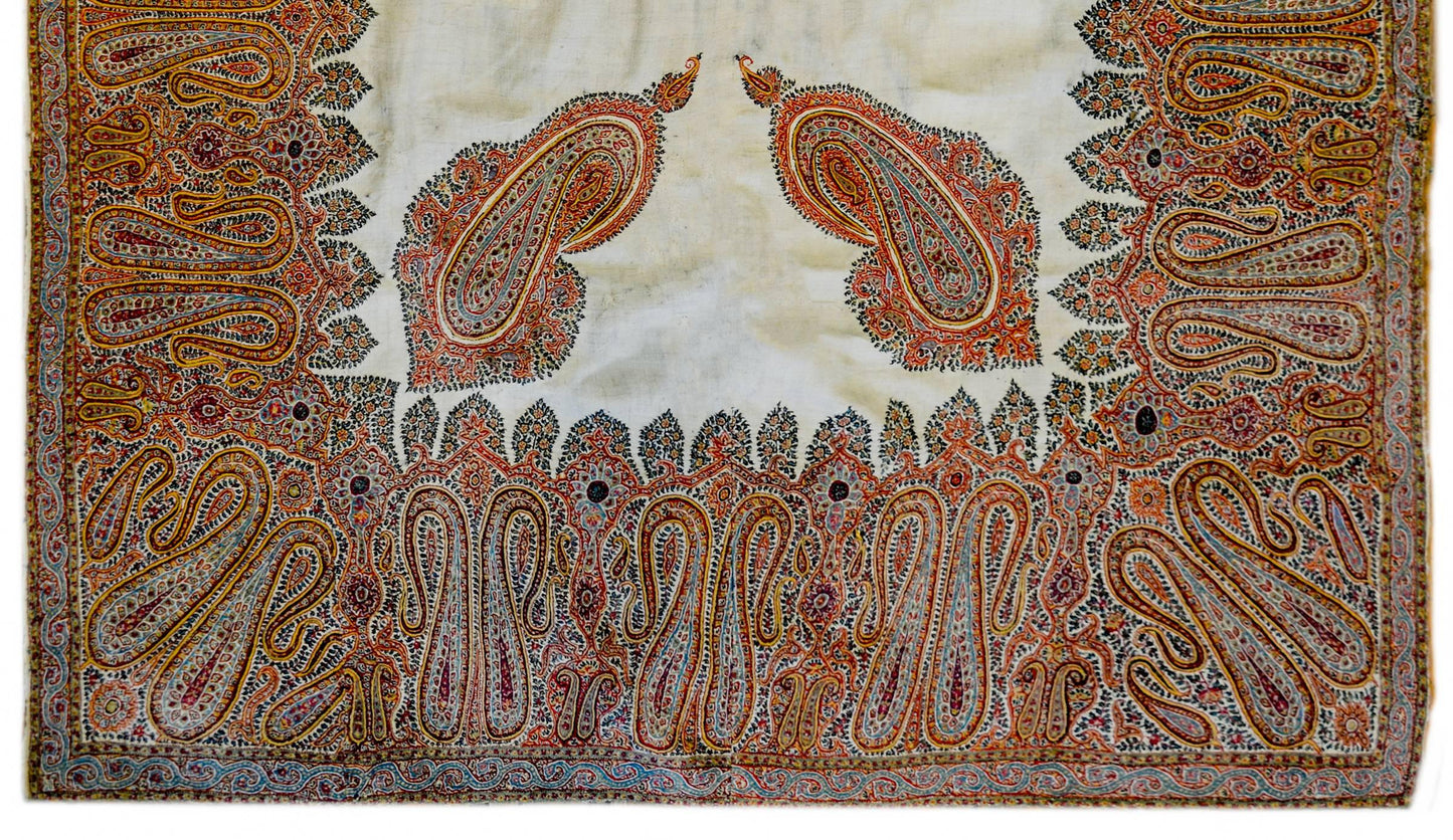 Incredible Early 20th Century Kirman Suzani Textile For Sale