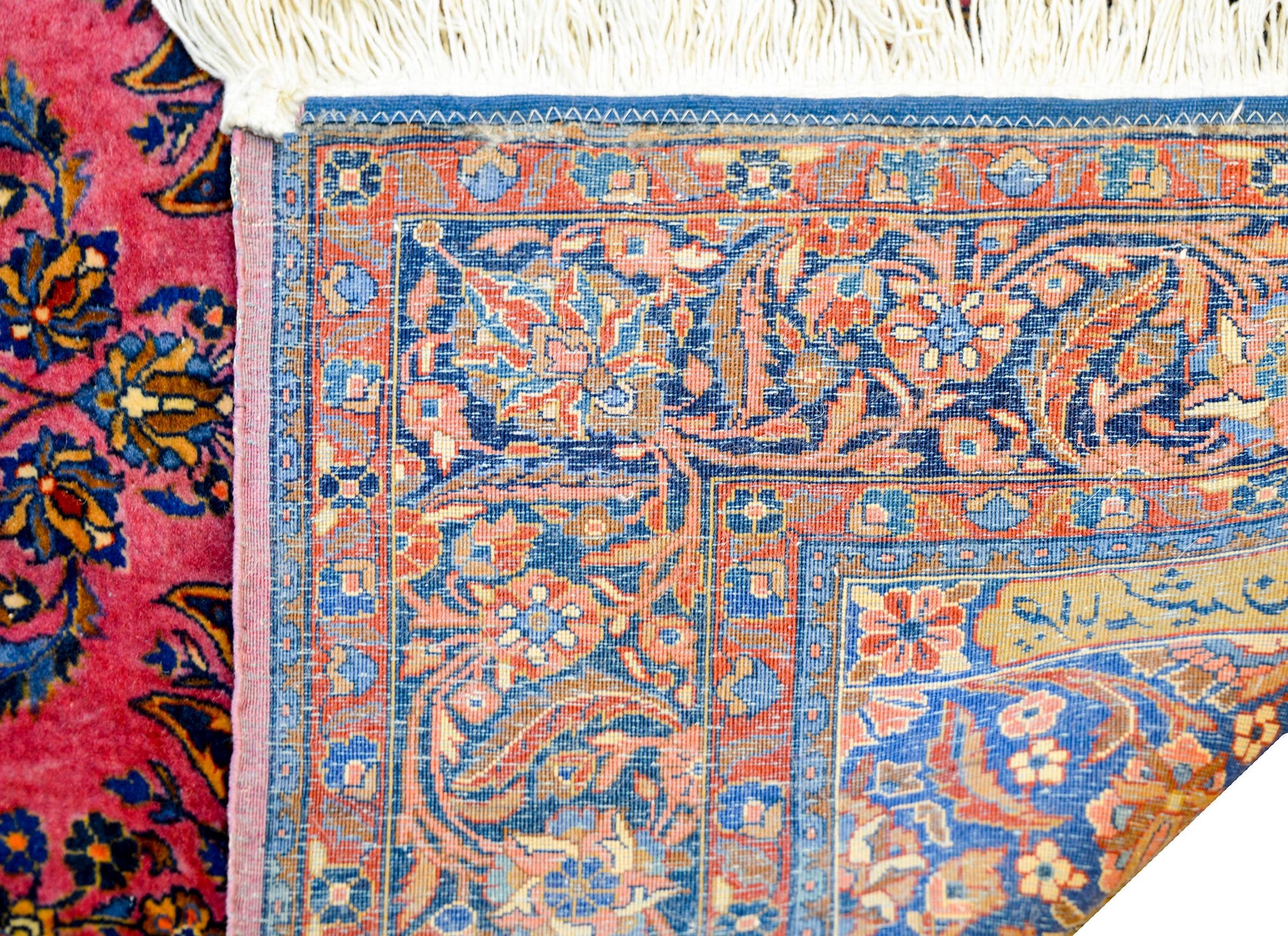 Early 20th Century Kashan Prayer Rug For Sale