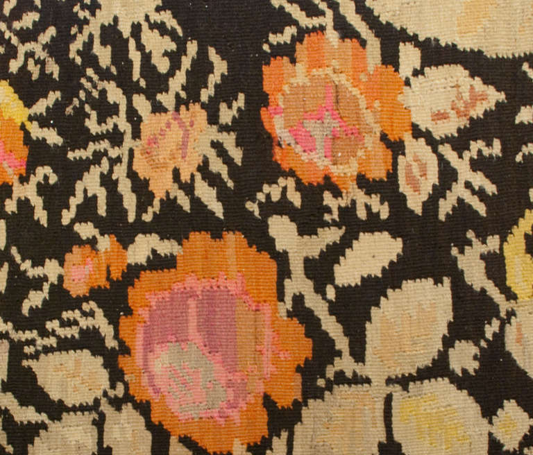 Early 20th Century Karabakh Kilim Rug For Sale