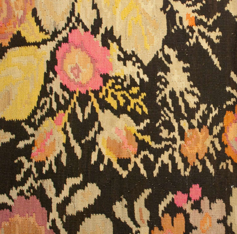 Early 20th Century Karabakh Kilim Rug For Sale