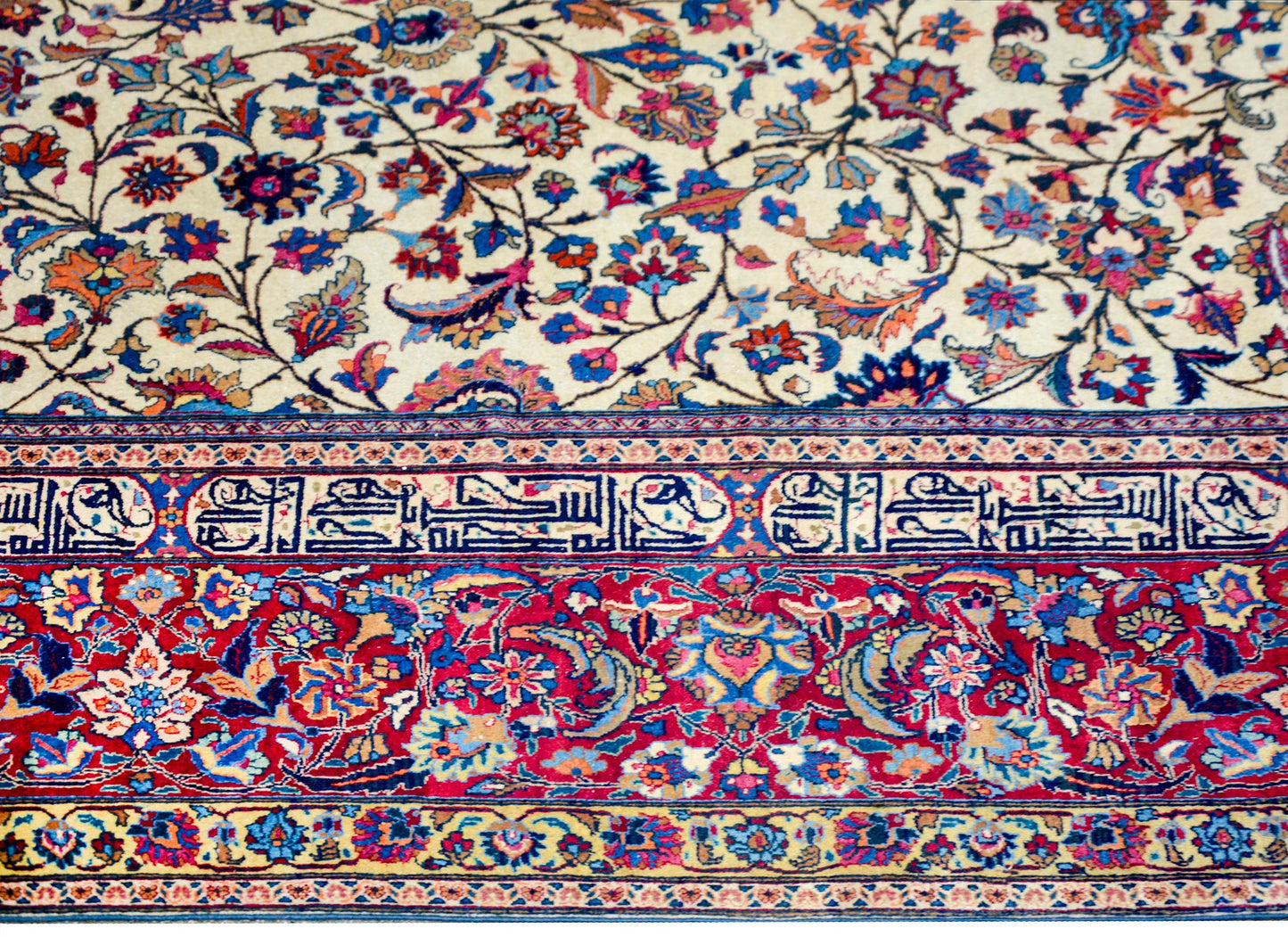 Incredible Monumental Early 20th Century Meshed Rug For Sale