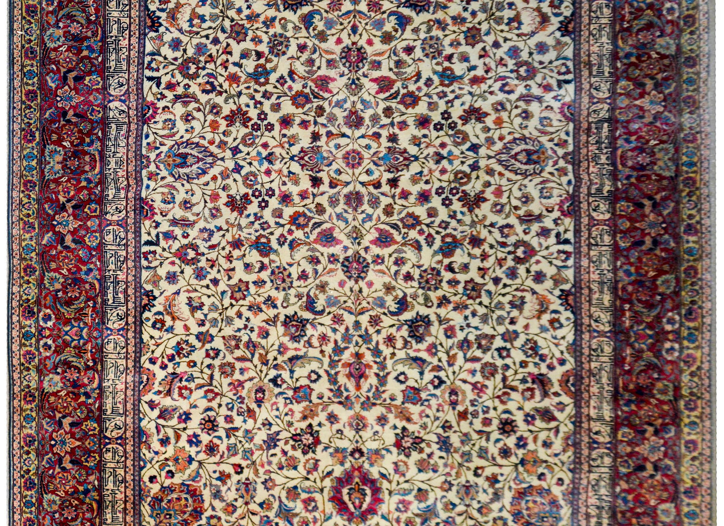 Incredible Monumental Early 20th Century Meshed Rug For Sale