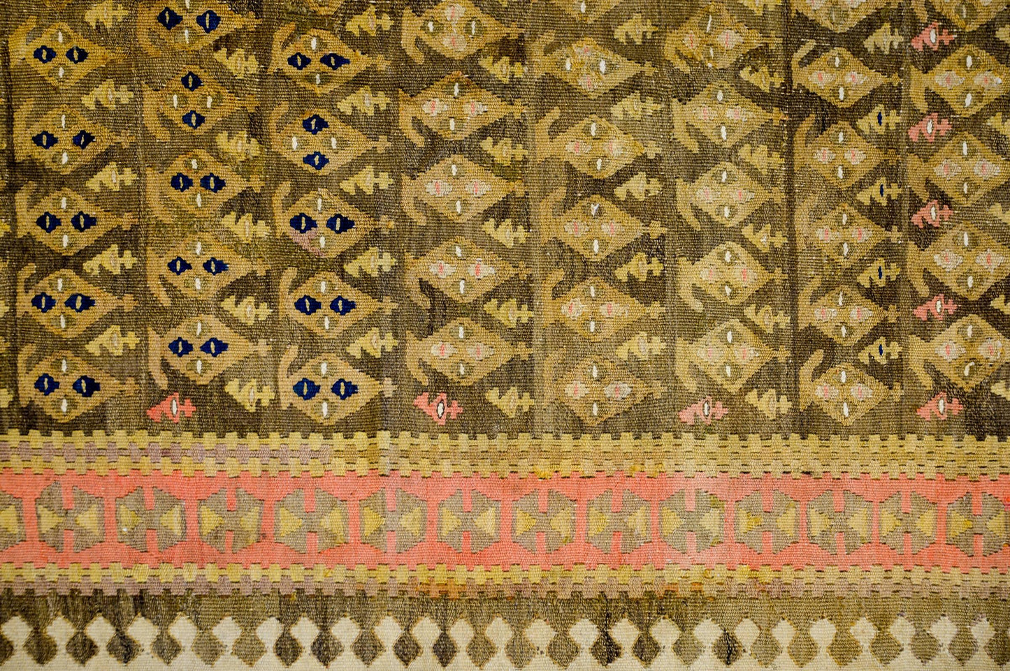 Wonderful 20th Century Senneh Kilim Runner For Sale