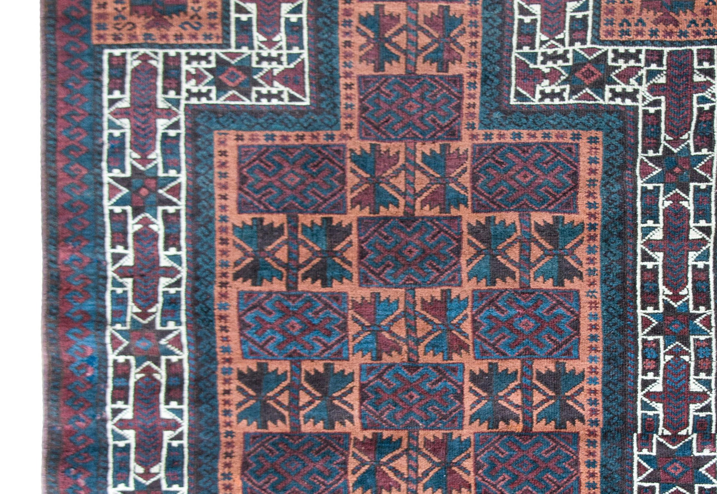 Vintage AFghani Baluch Prayer Rug For Sale