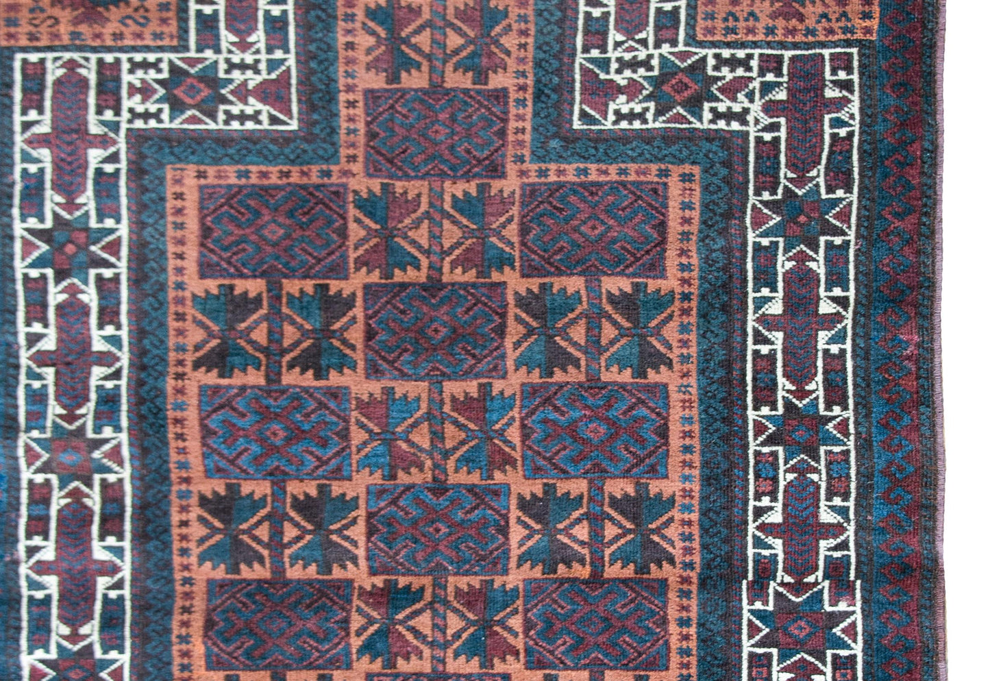 Vintage AFghani Baluch Prayer Rug For Sale