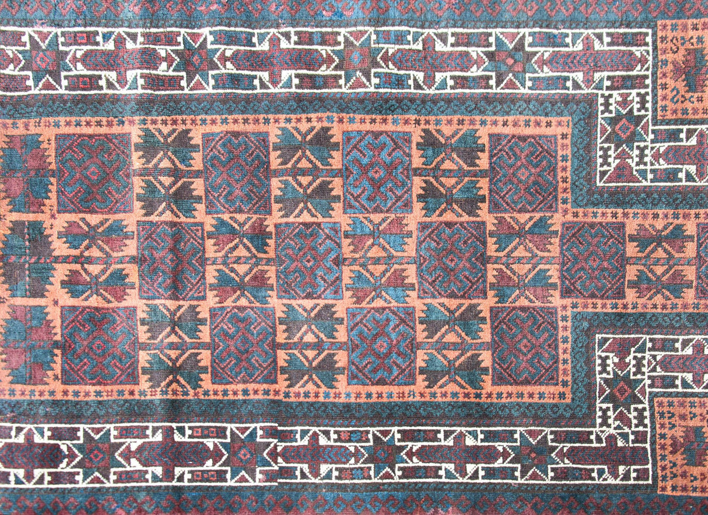 Vintage AFghani Baluch Prayer Rug For Sale