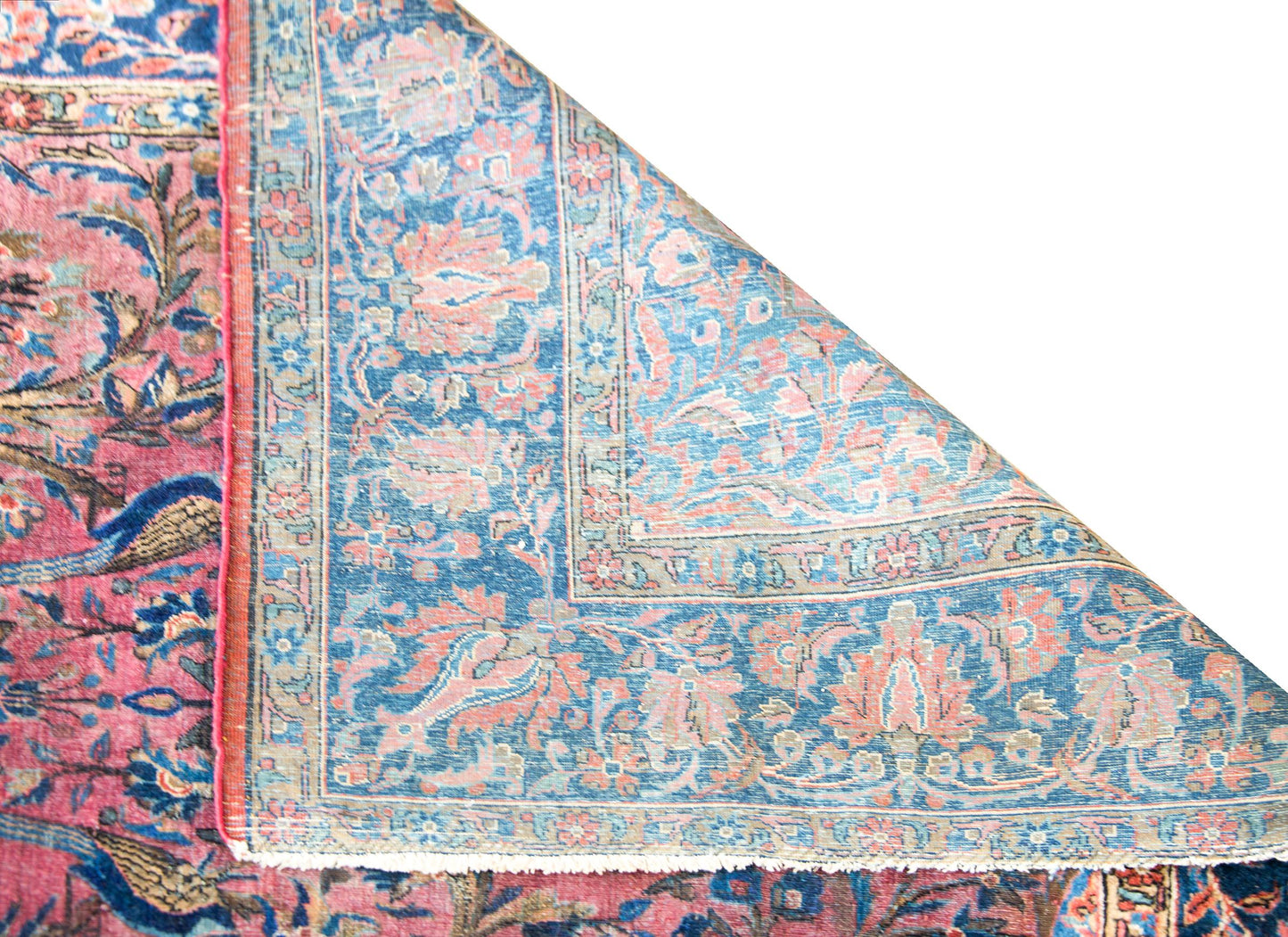 Late 19th Century Persian Double Tree-of-Life Kashan Rug For Sale