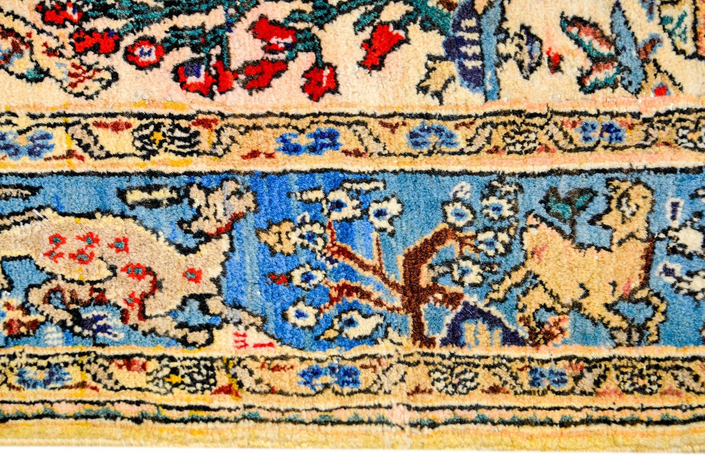 Whimsical 1960s Qum Rug For Sale