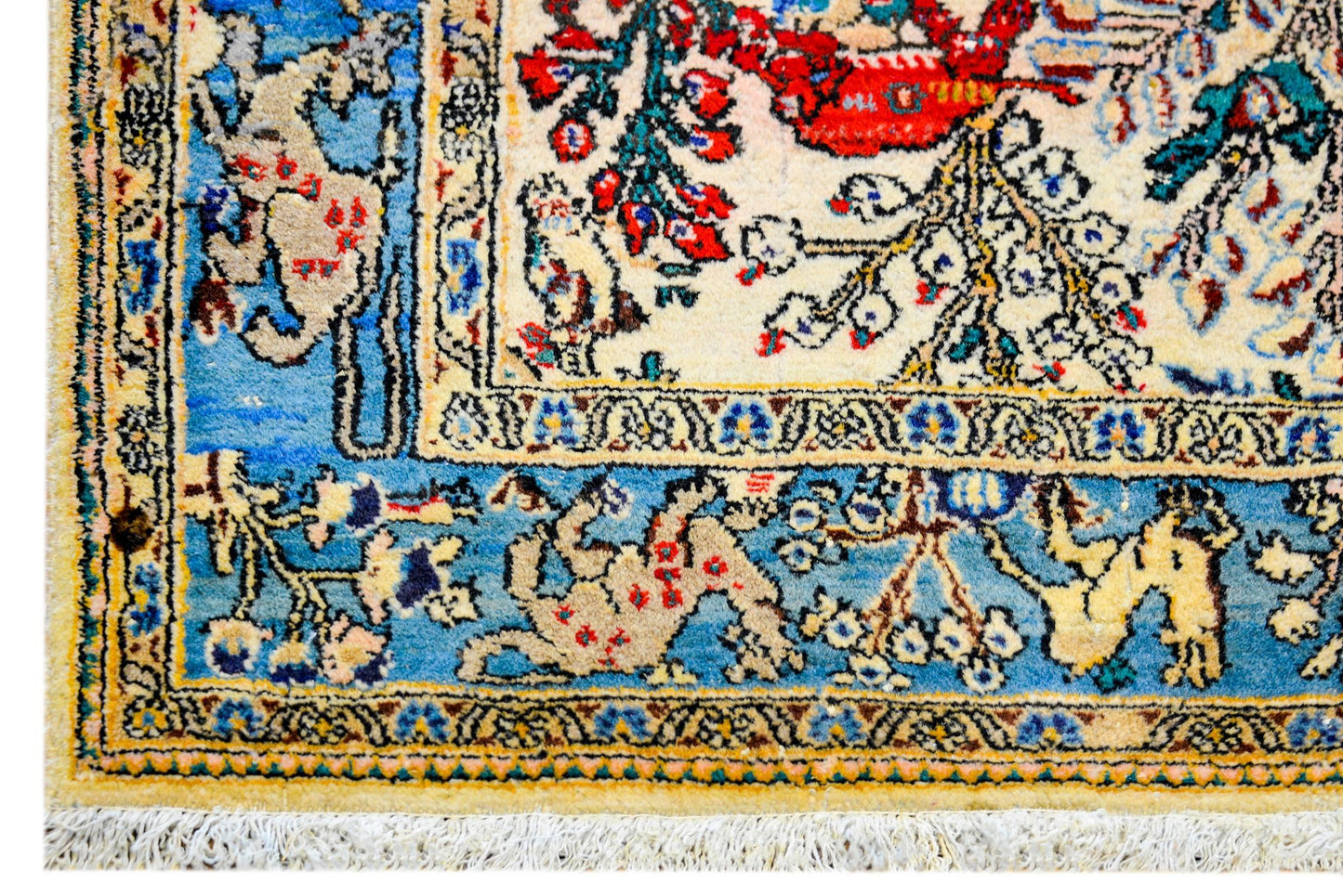 Whimsical 1960s Qum Rug For Sale
