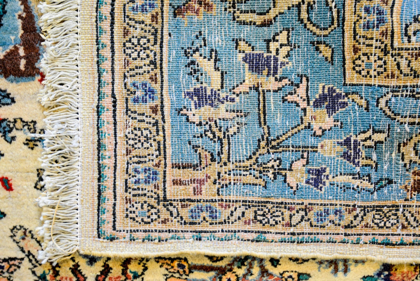 Whimsical 1960s Qum Rug For Sale