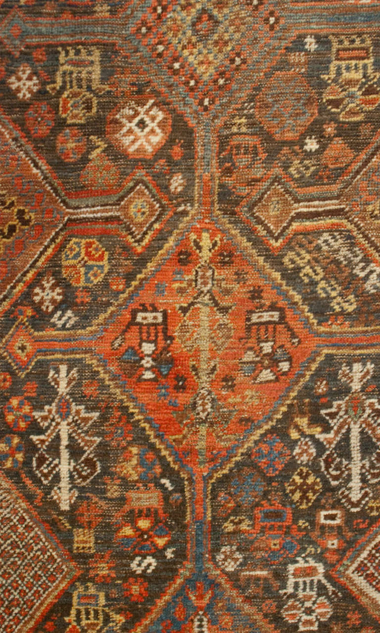 19th Century Qashqai Runner For Sale