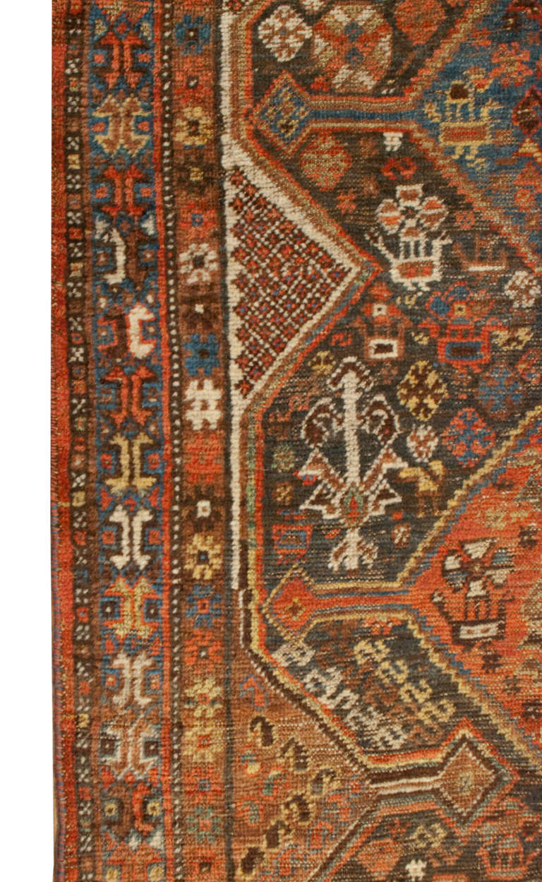 19th Century Qashqai Runner For Sale