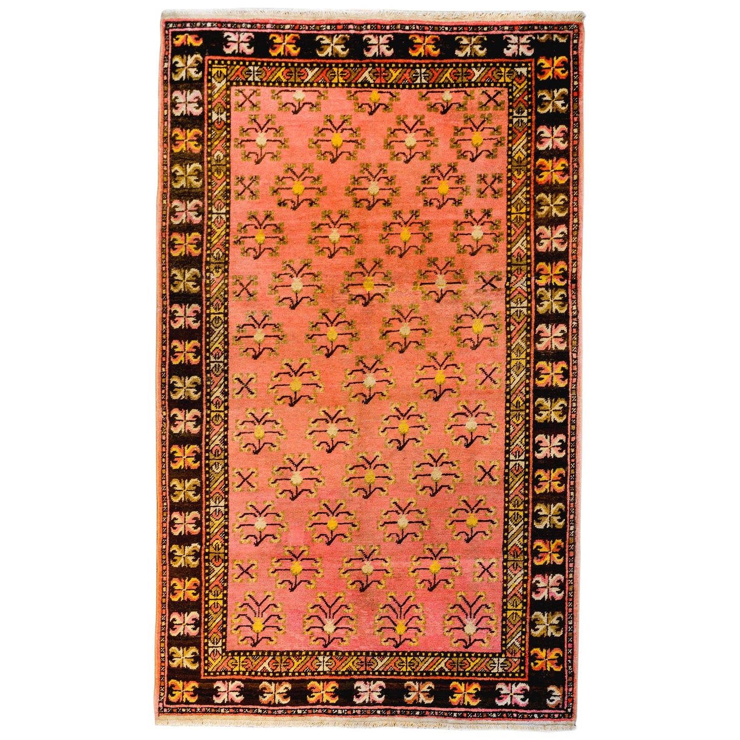 Unusual Mid 20th Century Khotan Rug For Sale