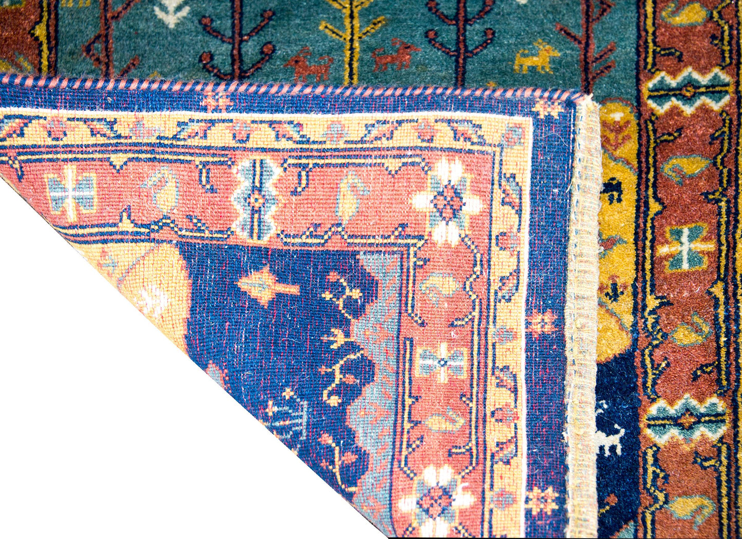 Mid-20th Century Persian Bidjar Pictorial Rug For Sale