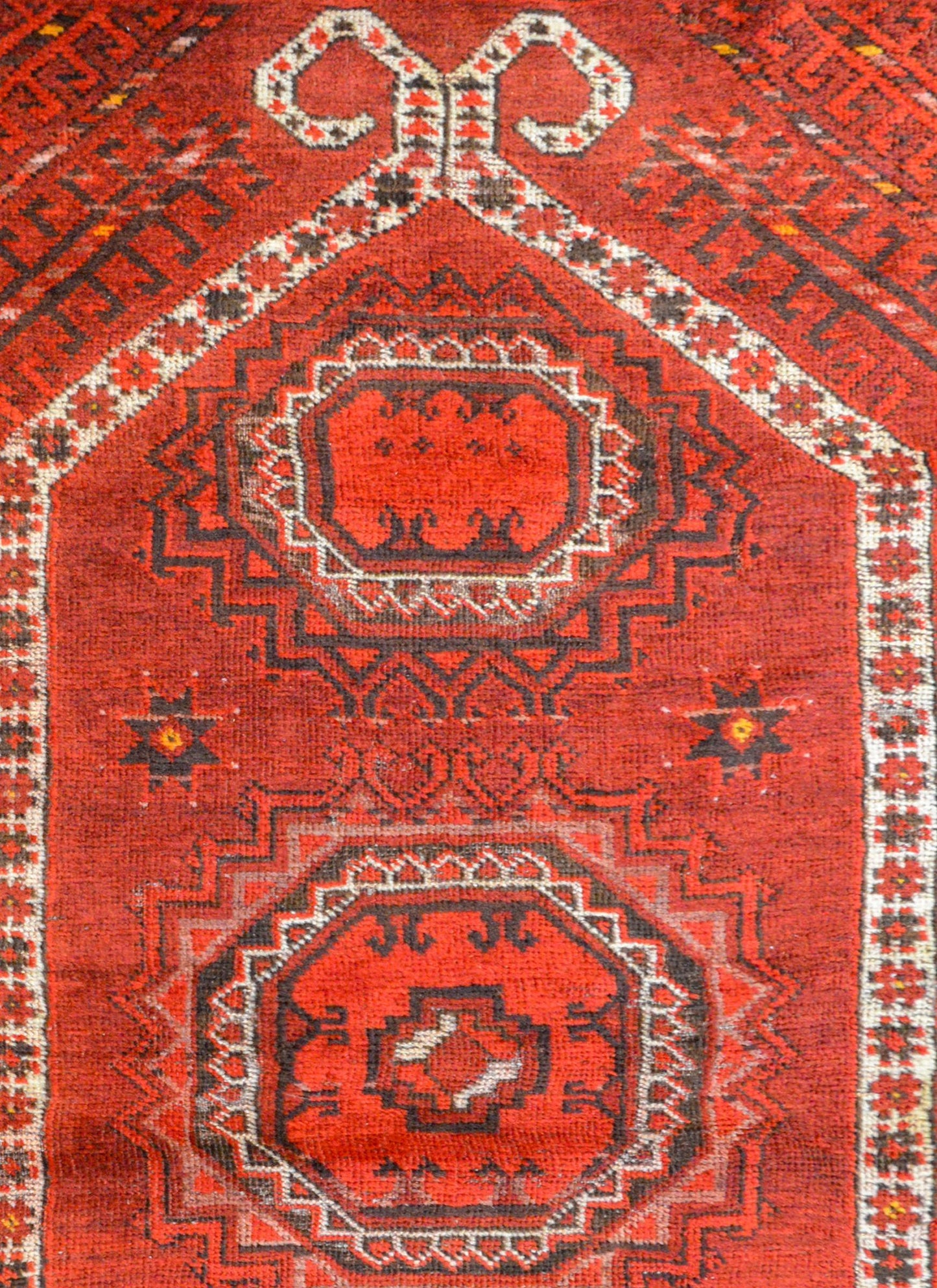 Charming Early 20th Century Afghan Ersari Prayer Rug For Sale