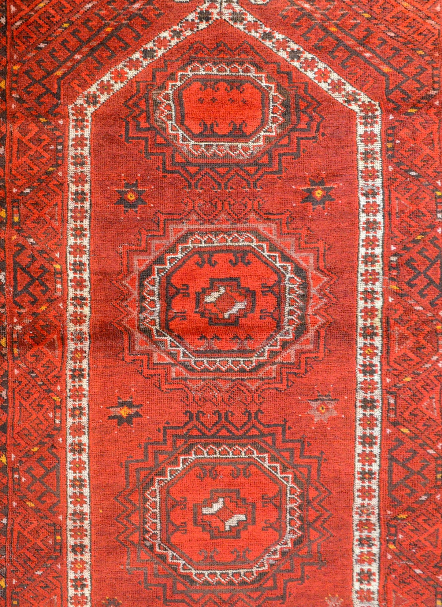Charming Early 20th Century Afghan Ersari Prayer Rug For Sale