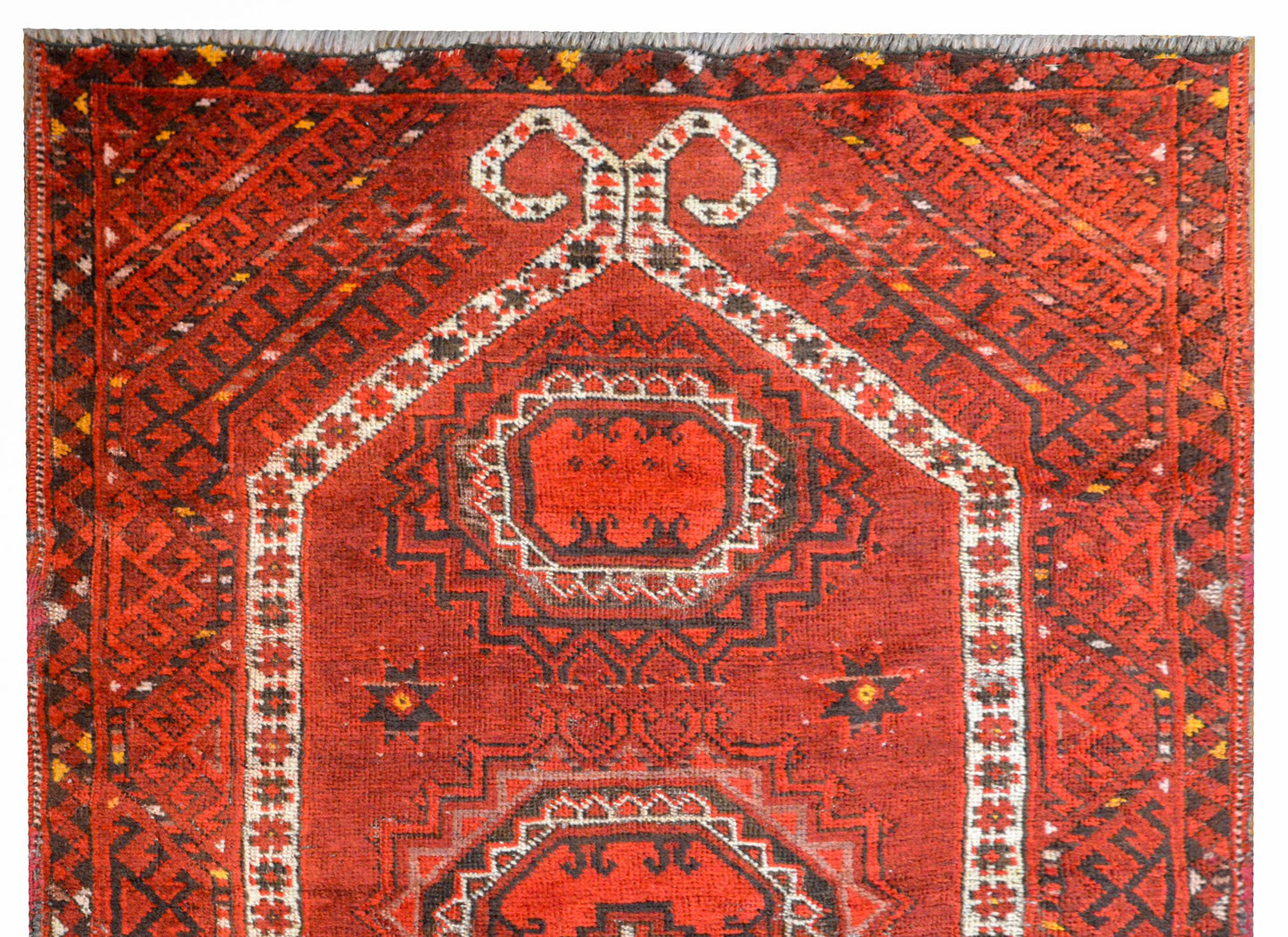 Charming Early 20th Century Afghan Ersari Prayer Rug For Sale