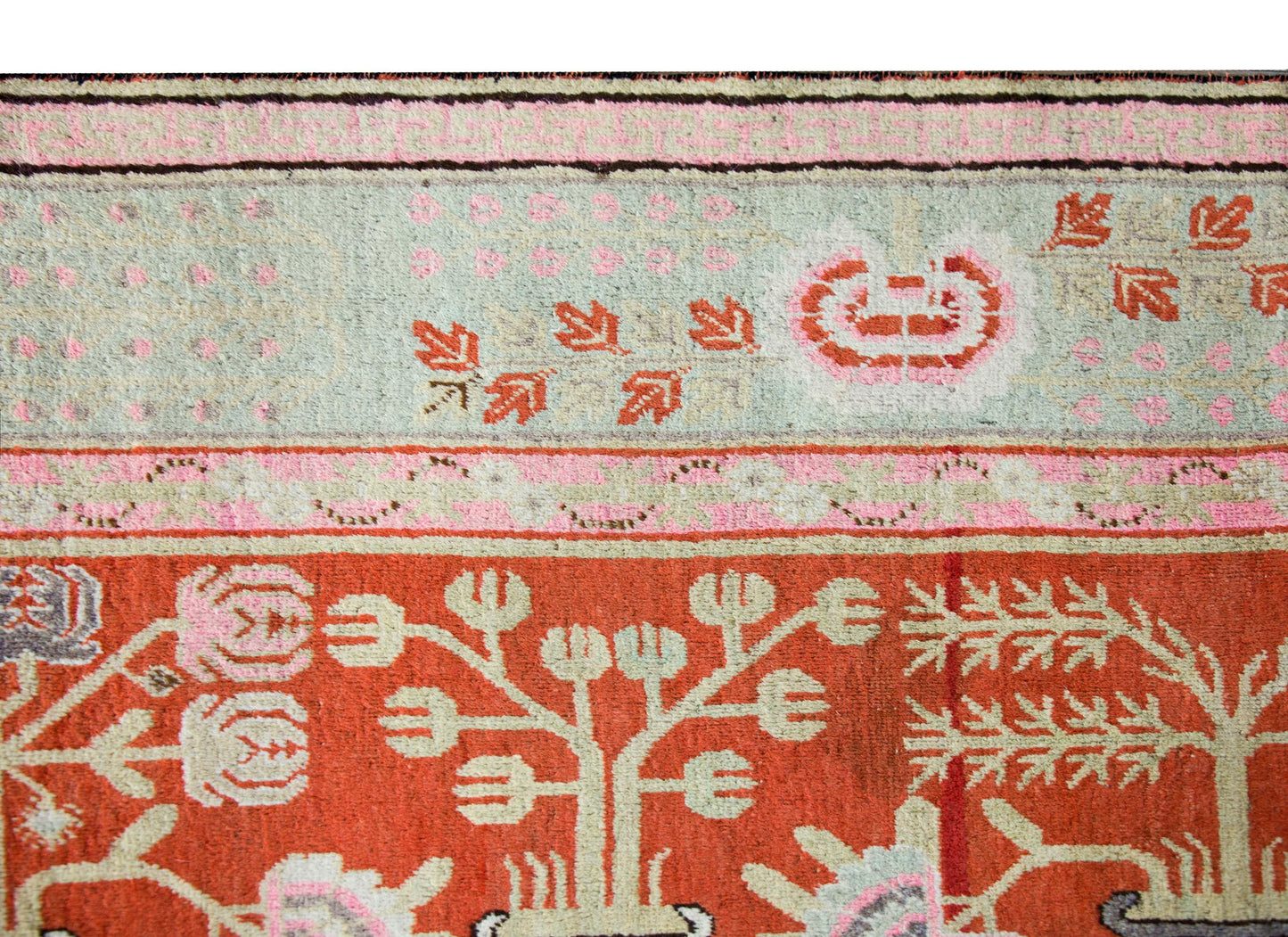 Early 20th Century Central Asian Khotan Rug For Sale
