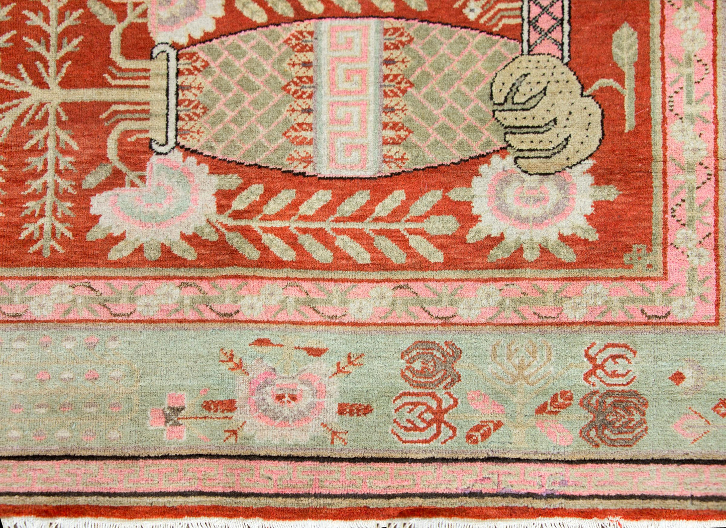 Early 20th Century Central Asian Khotan Rug For Sale