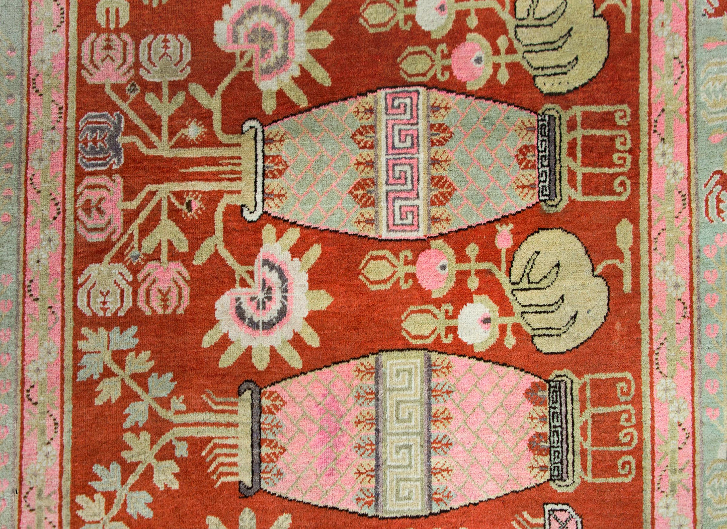 Early 20th Century Central Asian Khotan Rug For Sale