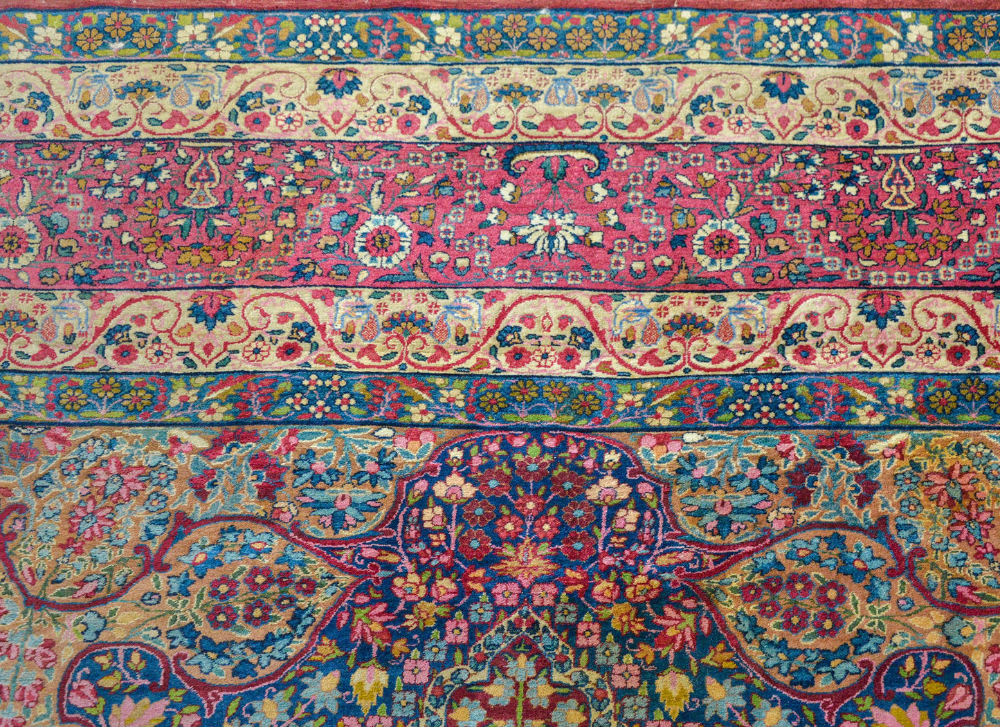 Outstanding Early 20th Century Lavar Kirman Rug For Sale