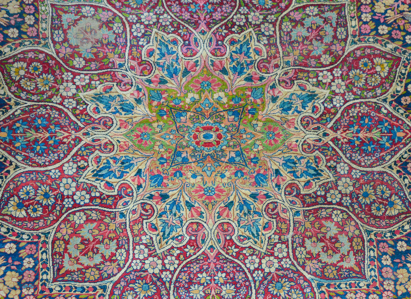 Outstanding Early 20th Century Lavar Kirman Rug For Sale