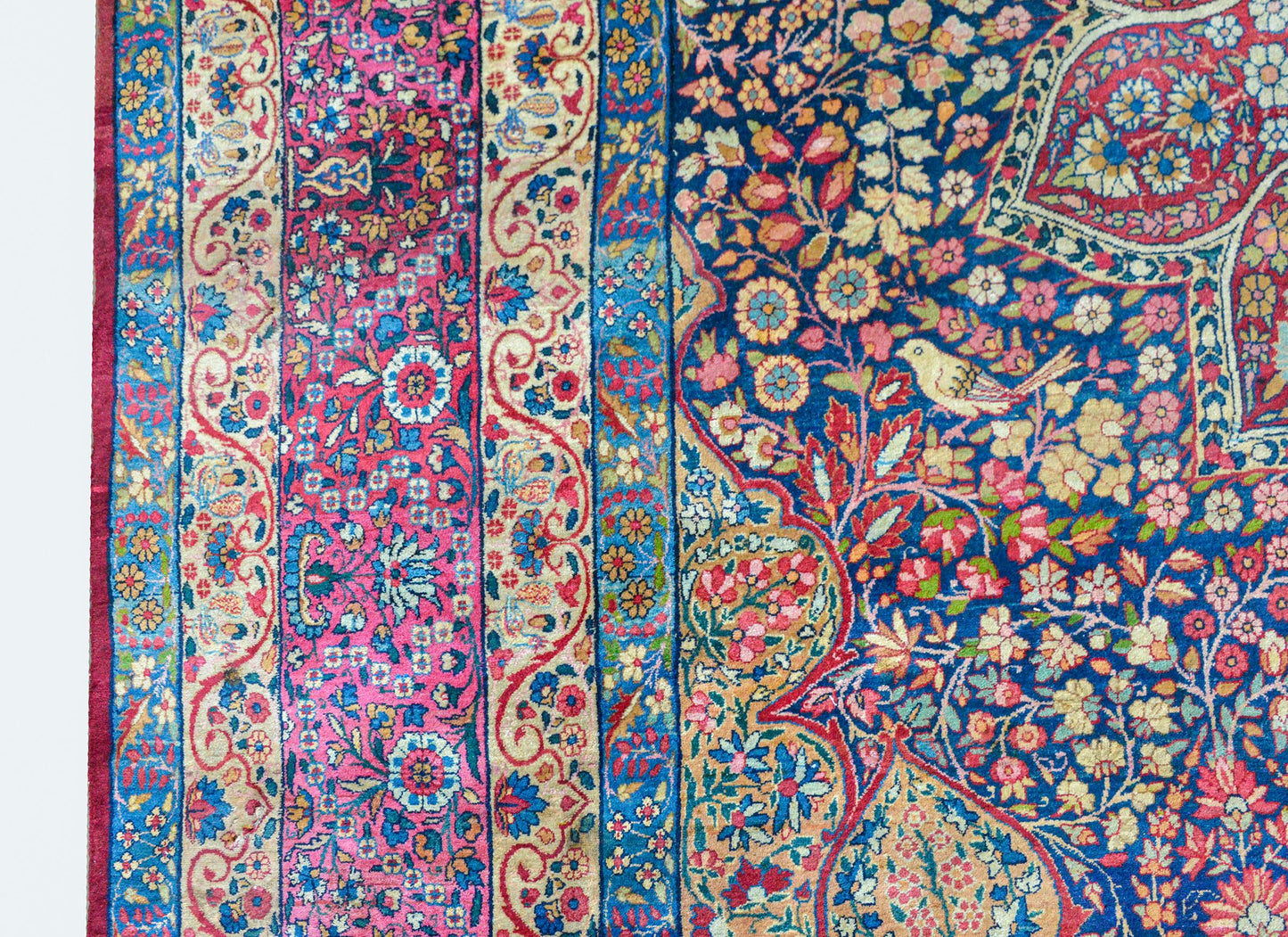 Outstanding Early 20th Century Lavar Kirman Rug For Sale