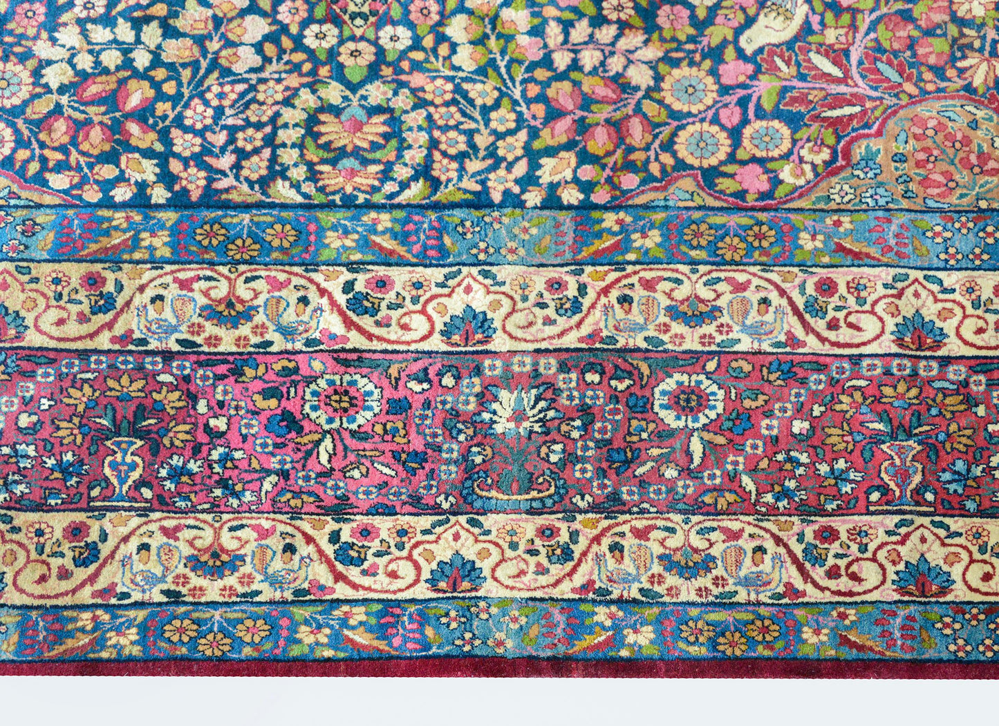 Outstanding Early 20th Century Lavar Kirman Rug For Sale