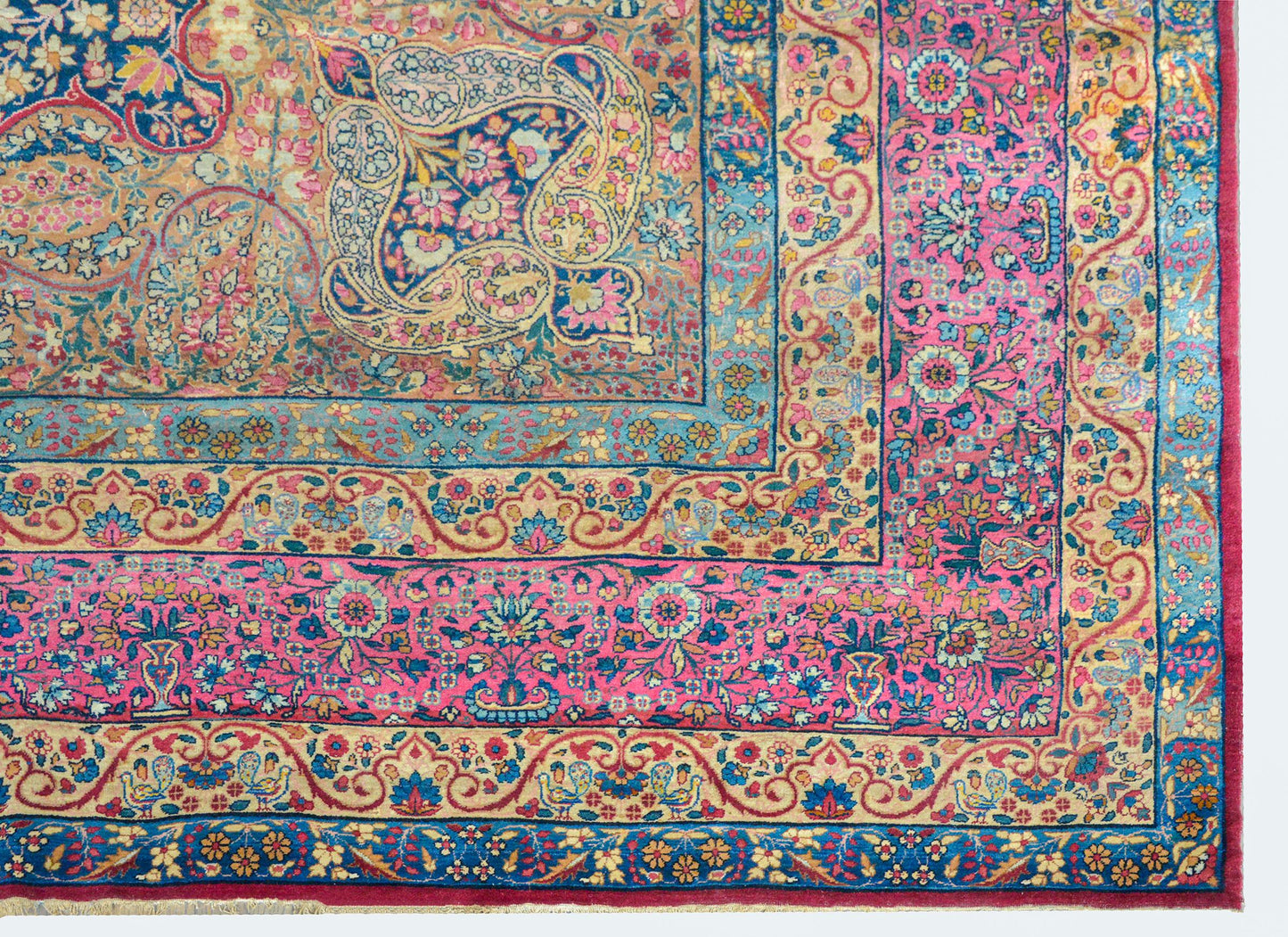 Outstanding Early 20th Century Lavar Kirman Rug For Sale