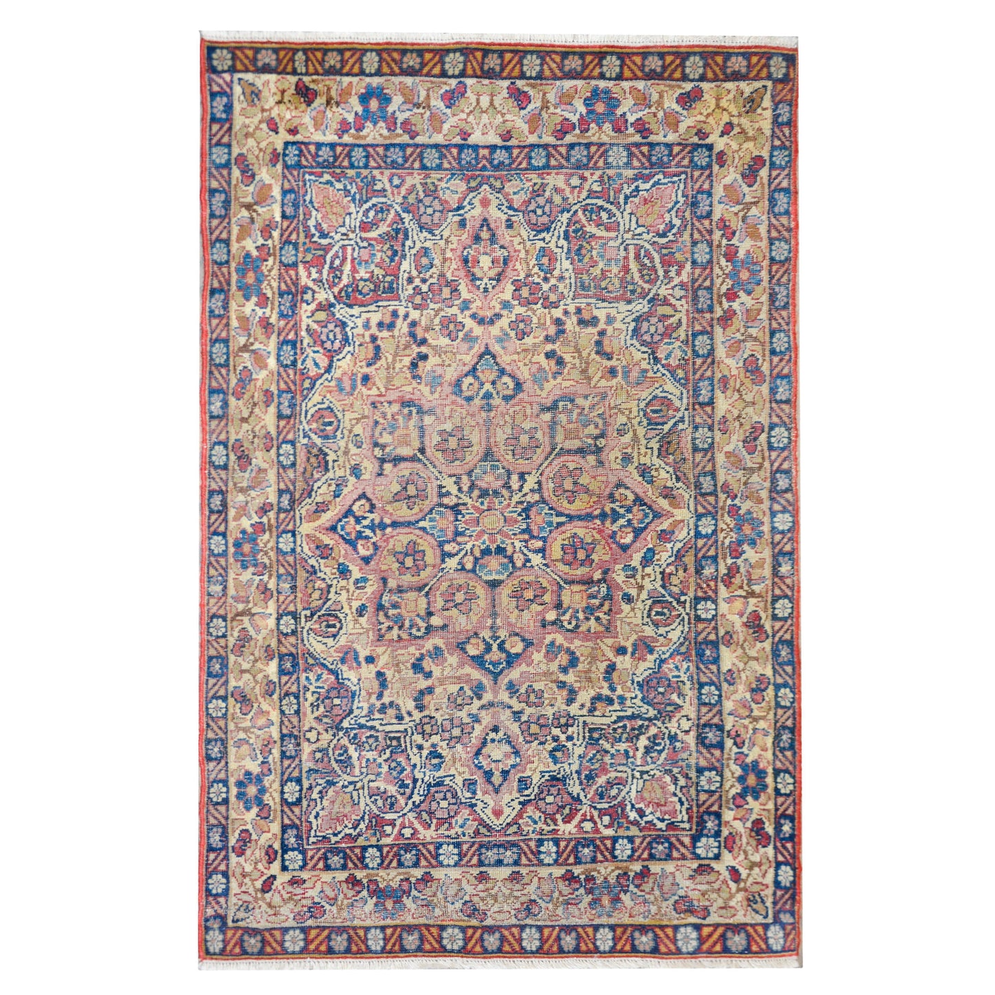 Early 20th Century Lavar Kirman Rug For Sale