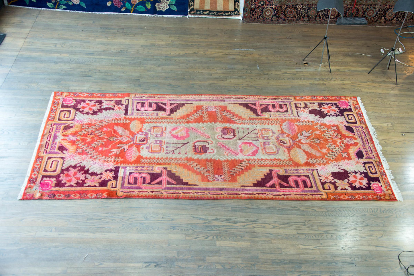 Early 20th Century Central Asian Khotan Rug For Sale