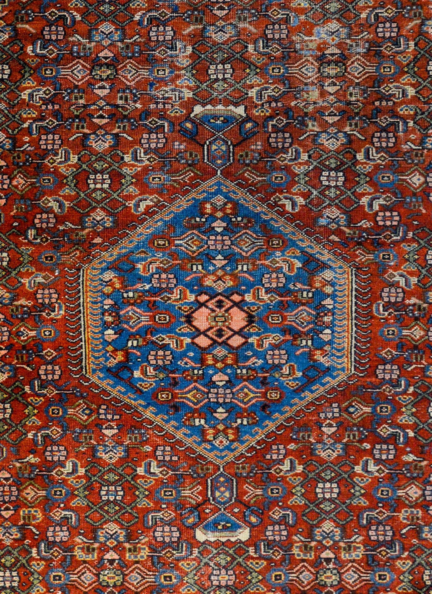 Gorgeous Early 20th Century Bidjar Herati Rug For Sale